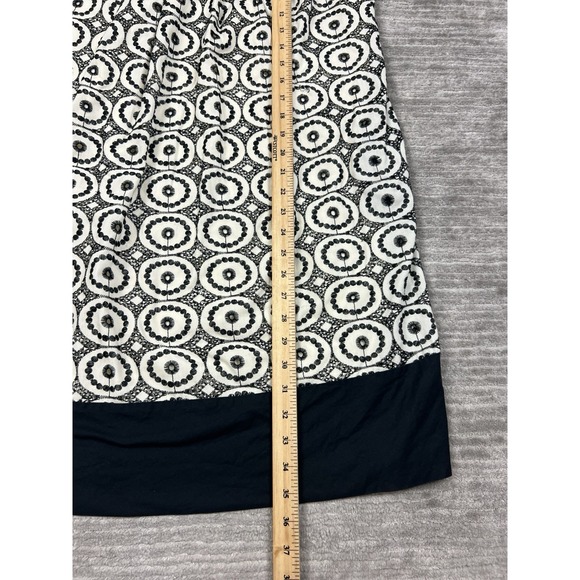 Blu Sage Dress Womens 10 Black & White Short Sleeve Mini Shift Casual - Picture 6 of 12
